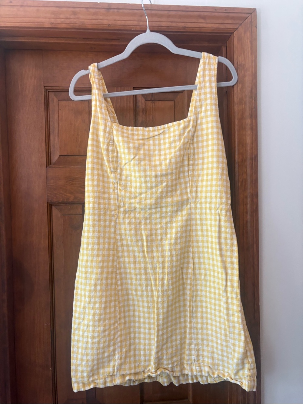 Target Yellow Gingham Mini Dress